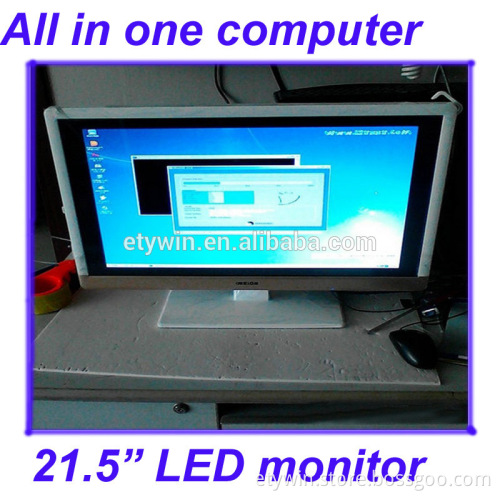 all in one pc,Gaming pc with DIY computer hardware 21.5" LED monitor big screen all in one pc case